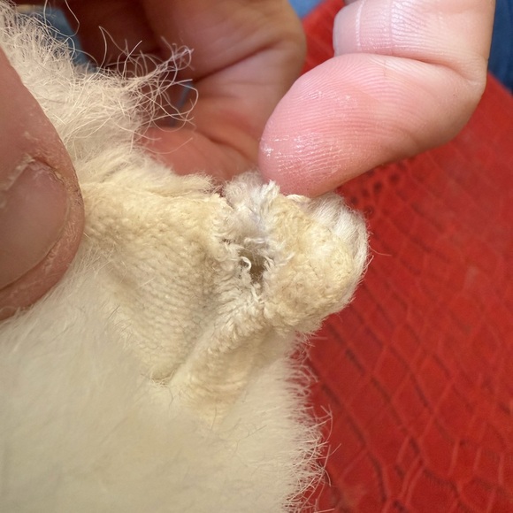 Vintage Fancy Feast Persian Cat Plush Stuffed Animal. White with blue eyes. - Picture 7 of 7